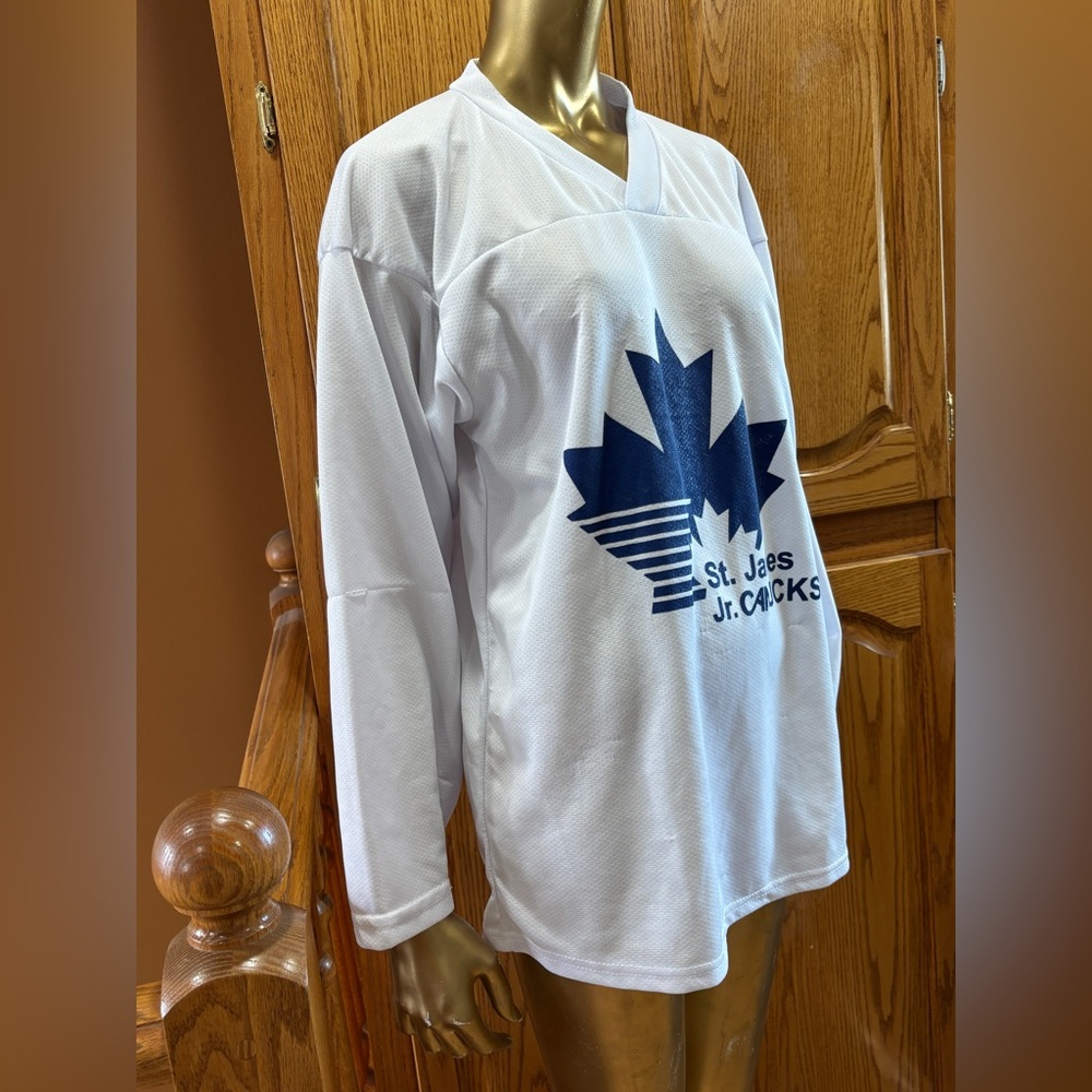 White and Blue Men's Jersey - Picture 3 of 6